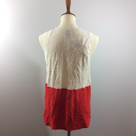 NEW Anne Klein Sleeveless Linen Blend Sweater M - Picture 4 of 7